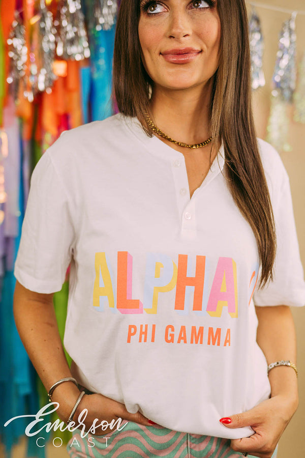 Alpha Omicron Pi Custom Sorority T-shirts Designs - Emerson Coast