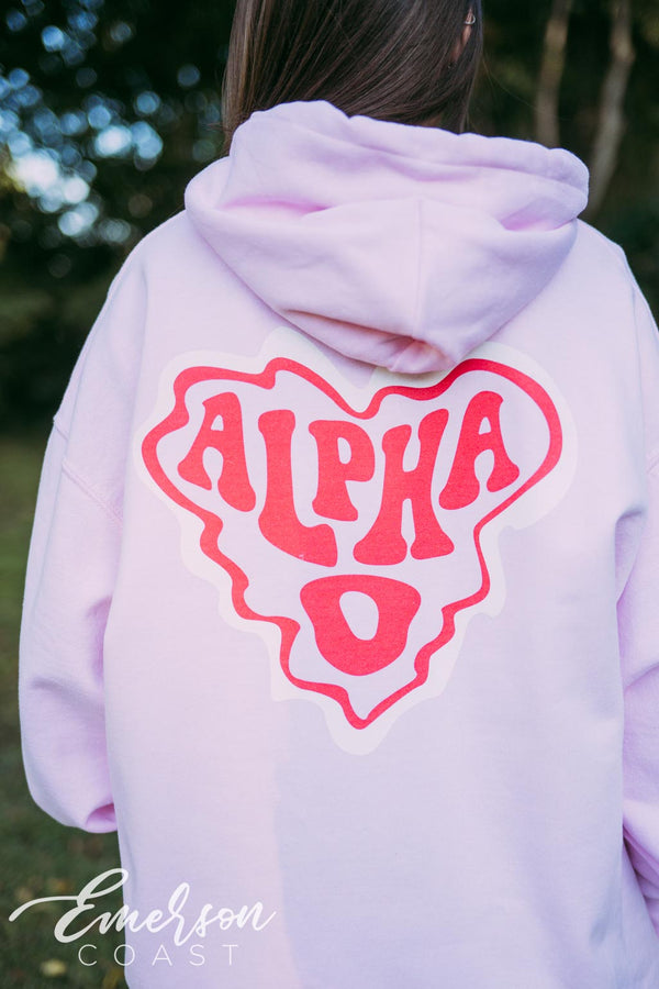 Alpha O PR Pastel Purple Hoodie - Emerson Coast