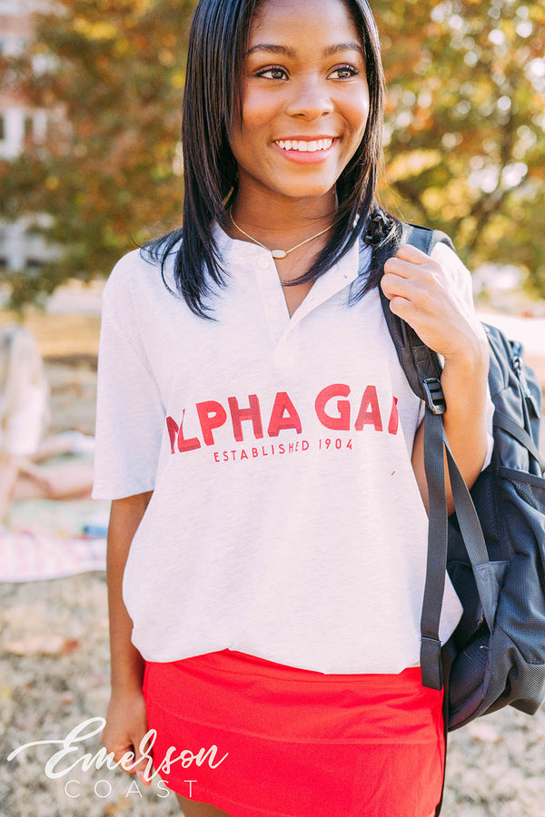 Alpha Gamma Delta Baseball Bid Day Jersey - Emerson Coast