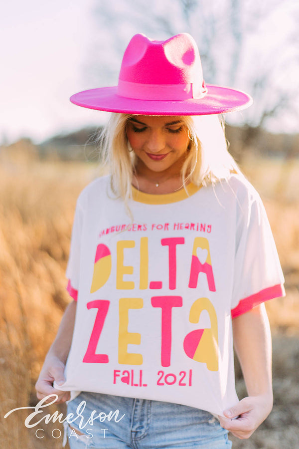 Zeta Tau Alpha Custom Sorority T-shirt Designs - Emerson Coast Tagged breast  cancer awareness