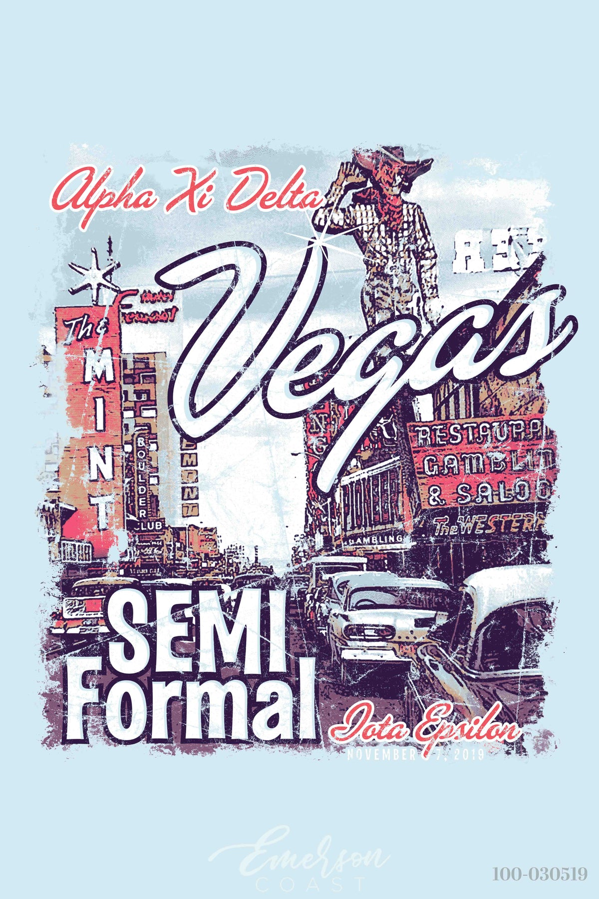 Alpha Xi Delta Semi Formal Vegas T-shirt