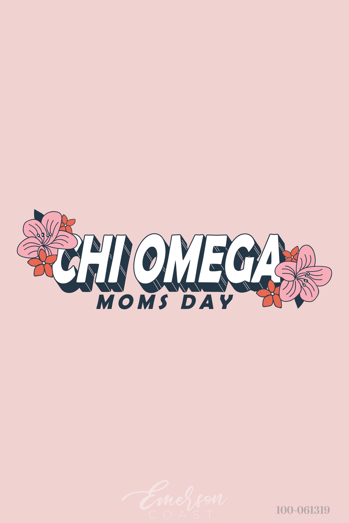 Chi Omega Mom&#39;s Day Floral T-Shirt