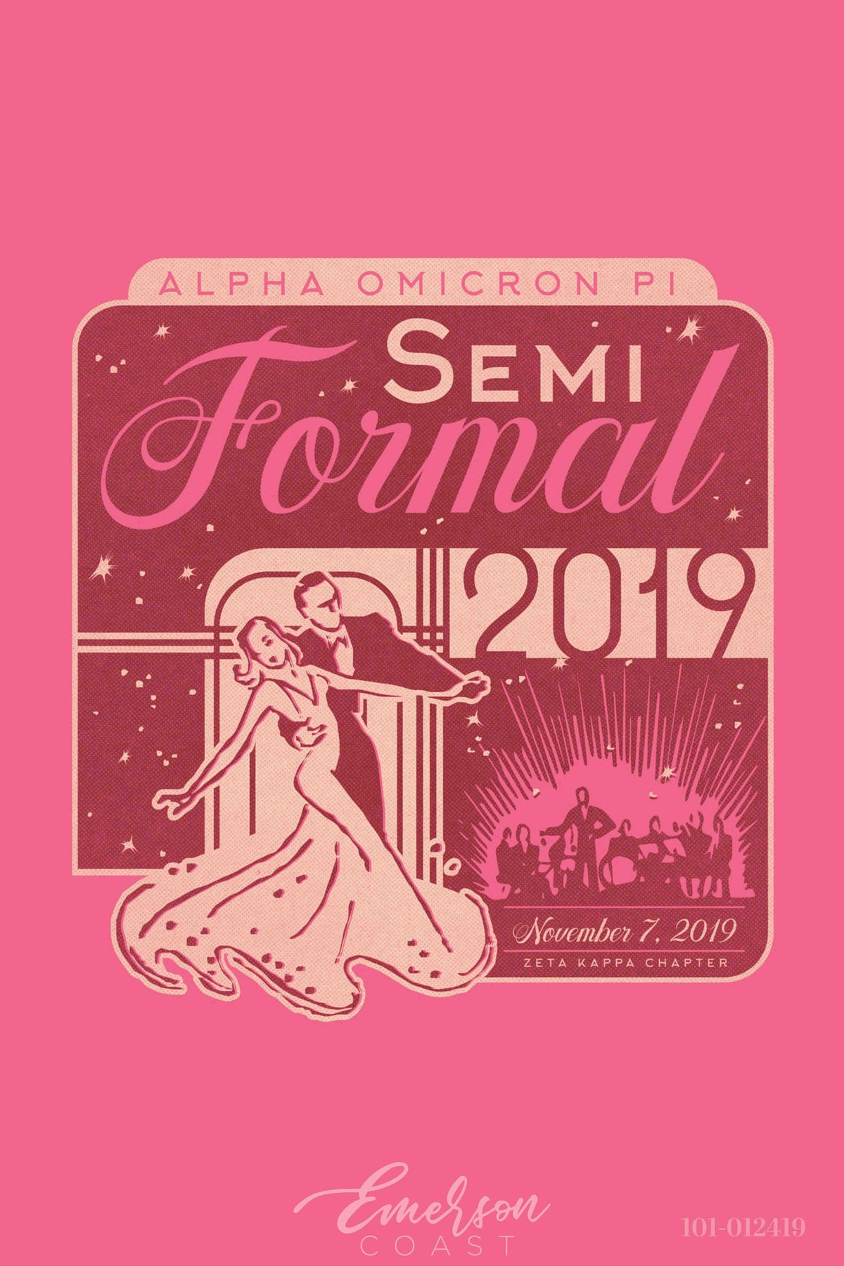 Alpha Omicron Pi Semi Formal T-shirt