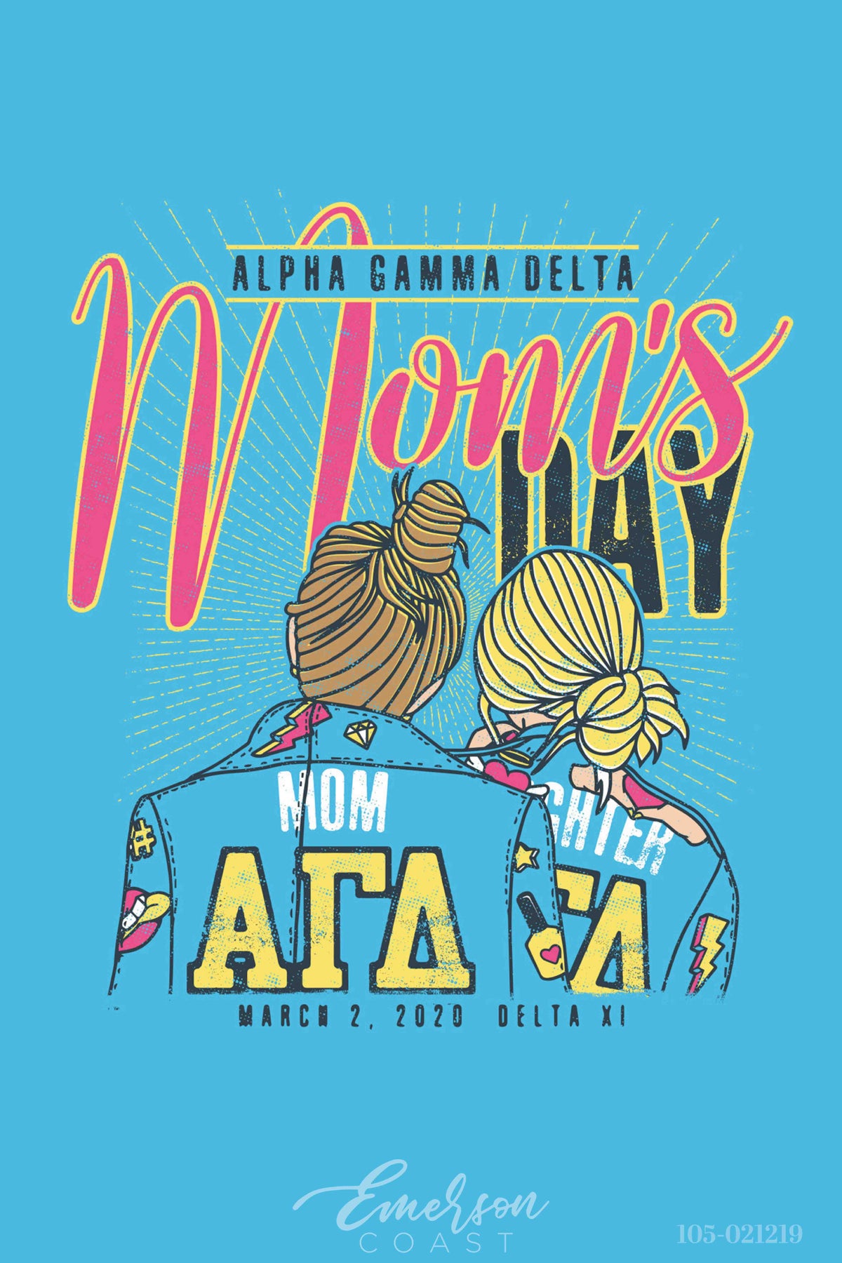 Alpha Gamma Delta Mom&#39;s Day T-Shirt