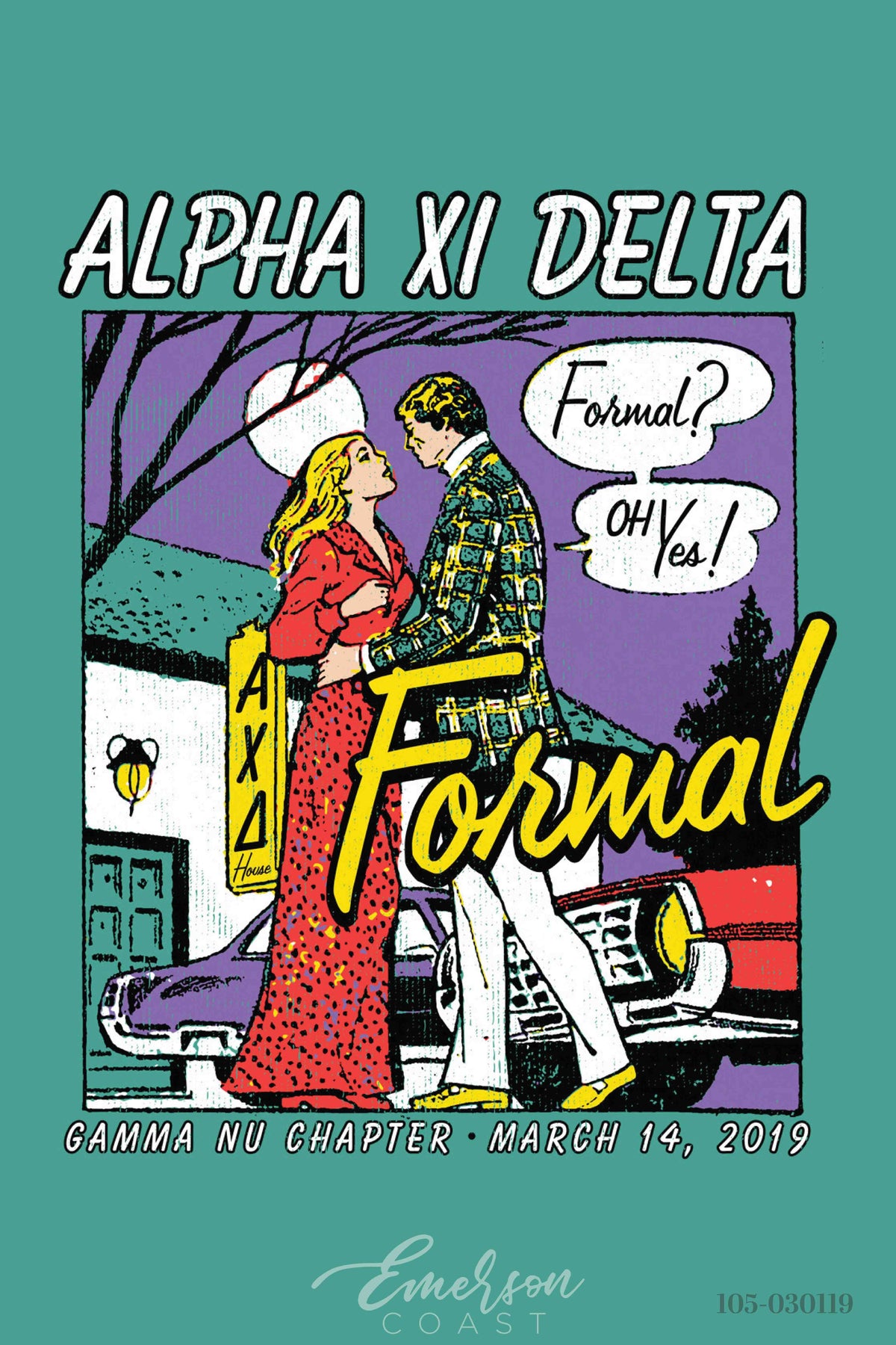 Alpha Xi Delta Formal T-shirt