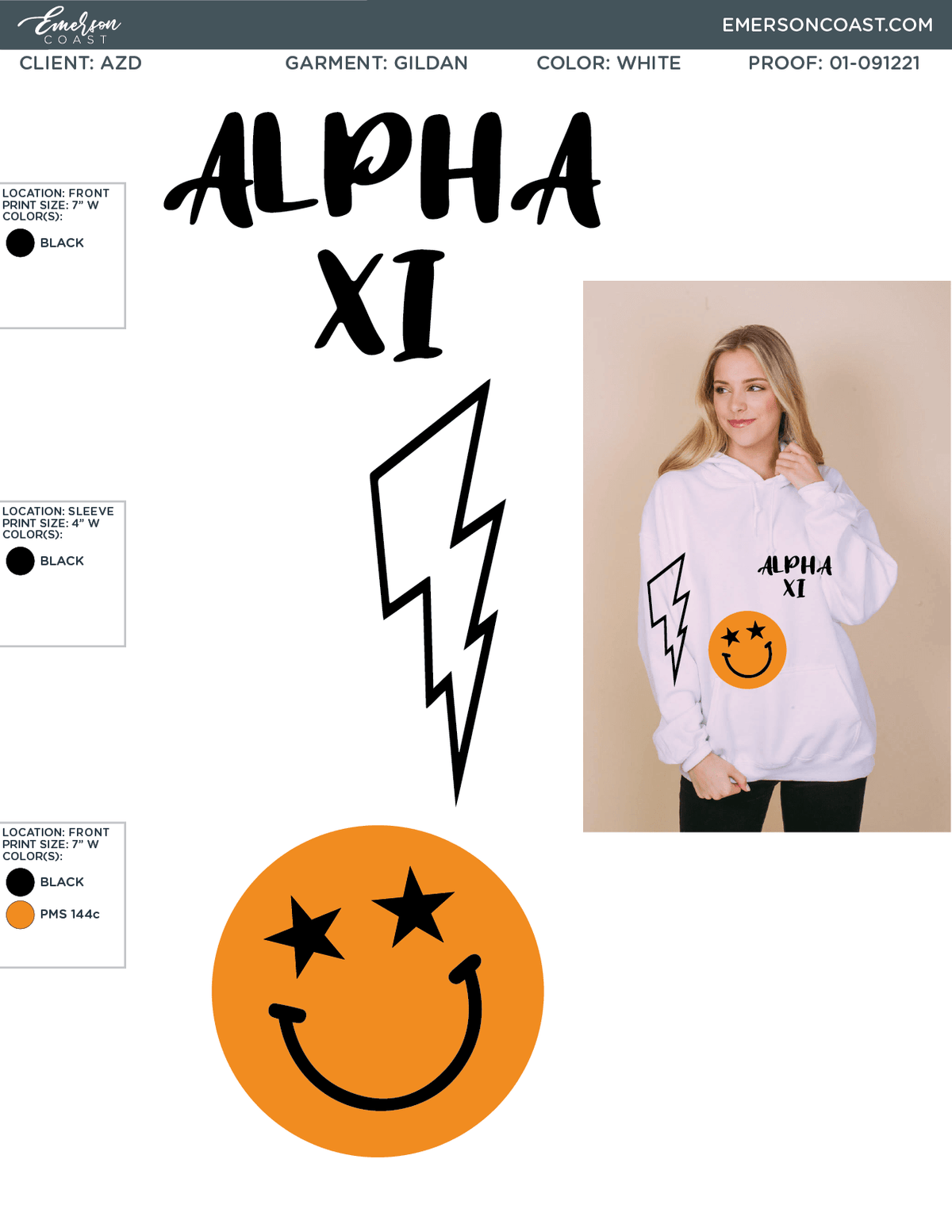 01-091221 Alpha Xi Delta Kennesaw State University Sweatshirt 2021  2021-01