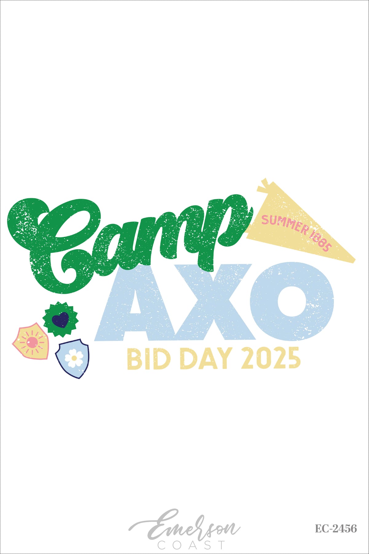 Alpha Chi Omega Retro Camp Bid Day Tee