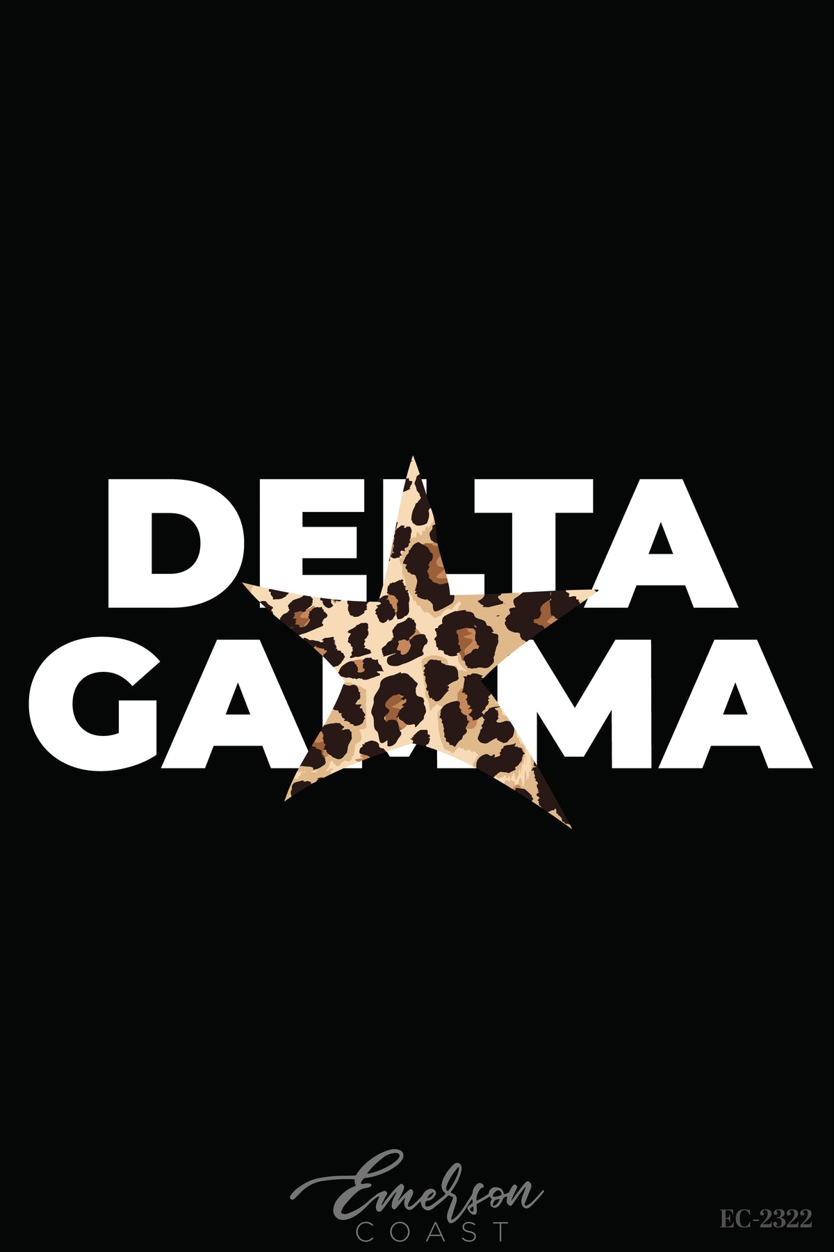 Delta Gamma Cheetah Star Bold PR Tshirt