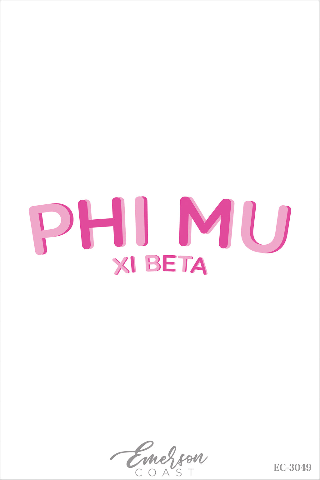 Phi Mu Pink Arch Recruitment Tee
