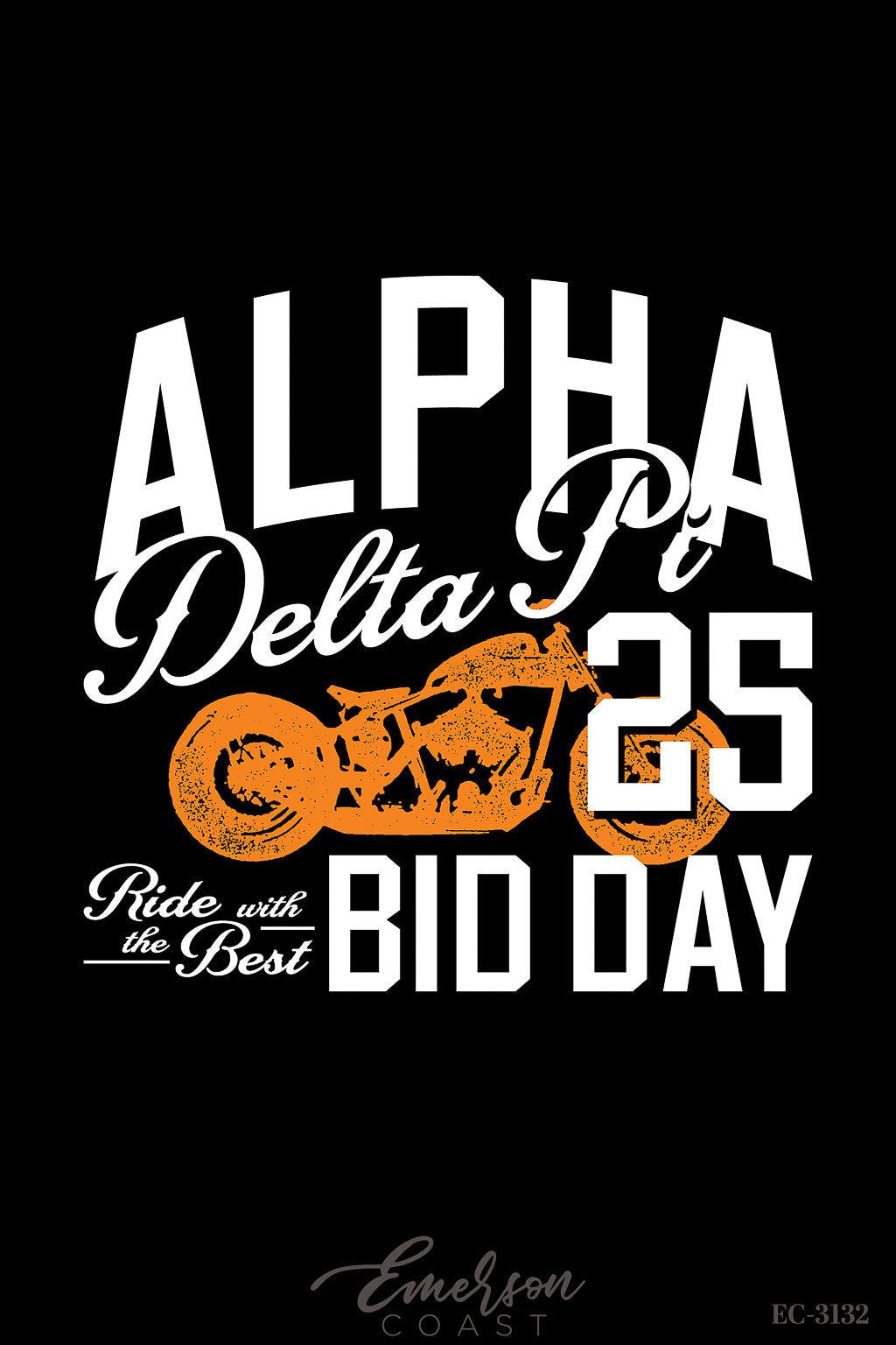 Alpha Delta Pi Ride With The Best Bid Day Tee