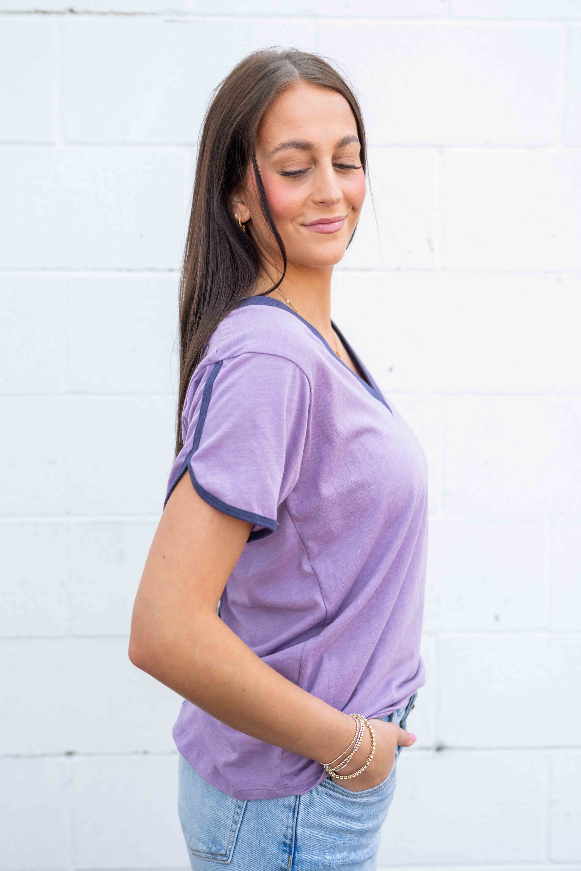 Lavender/Navy