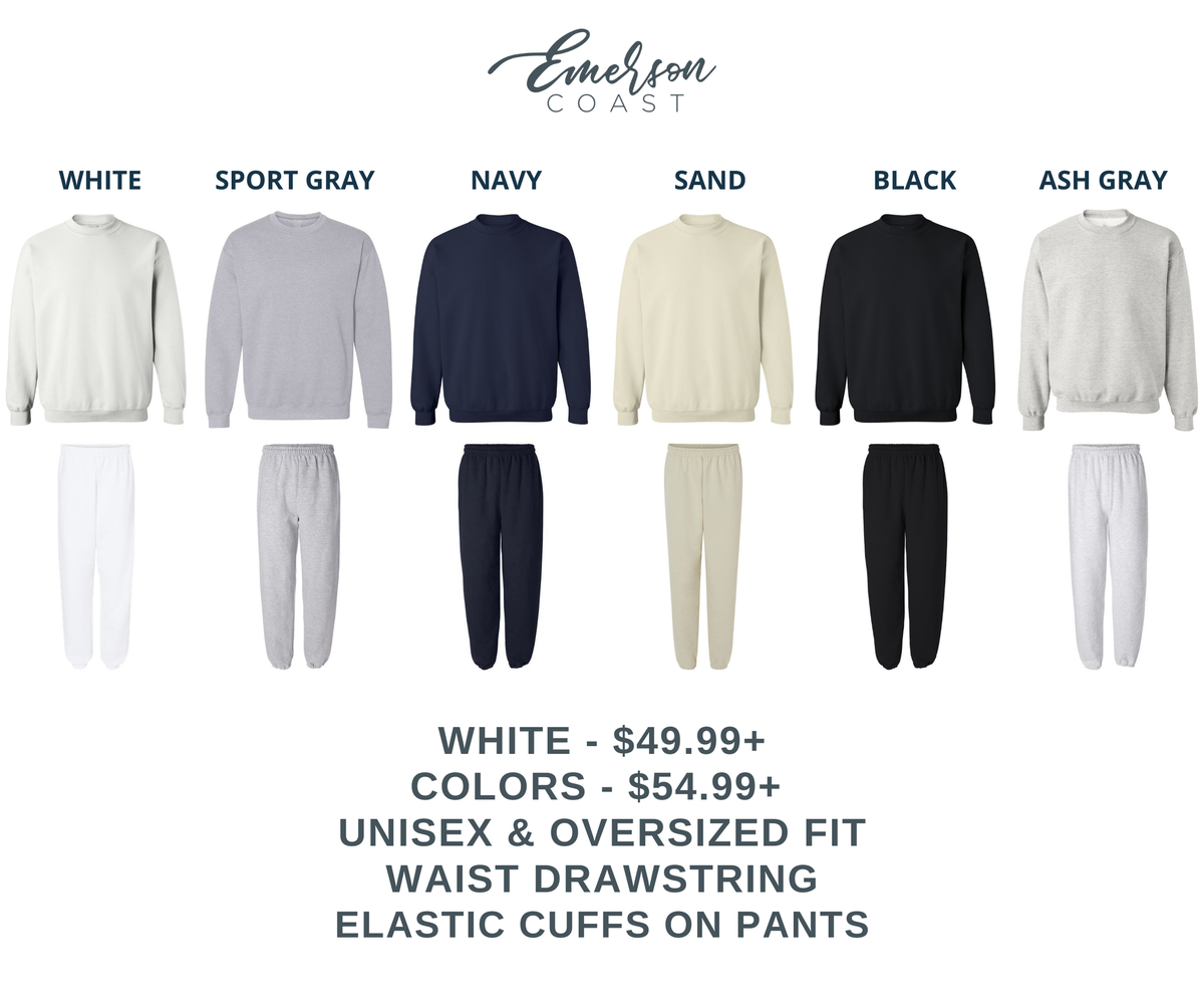 Gildan Crewneck and Sweatpants Set