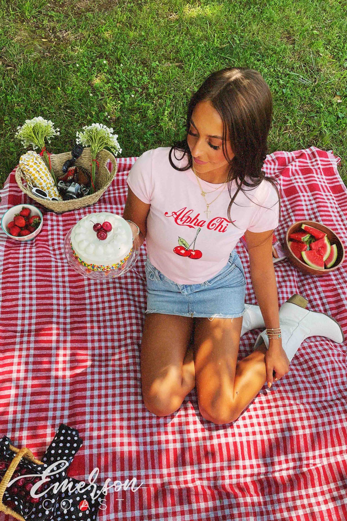 Alpha Chi Cherry Cola Baby Tee