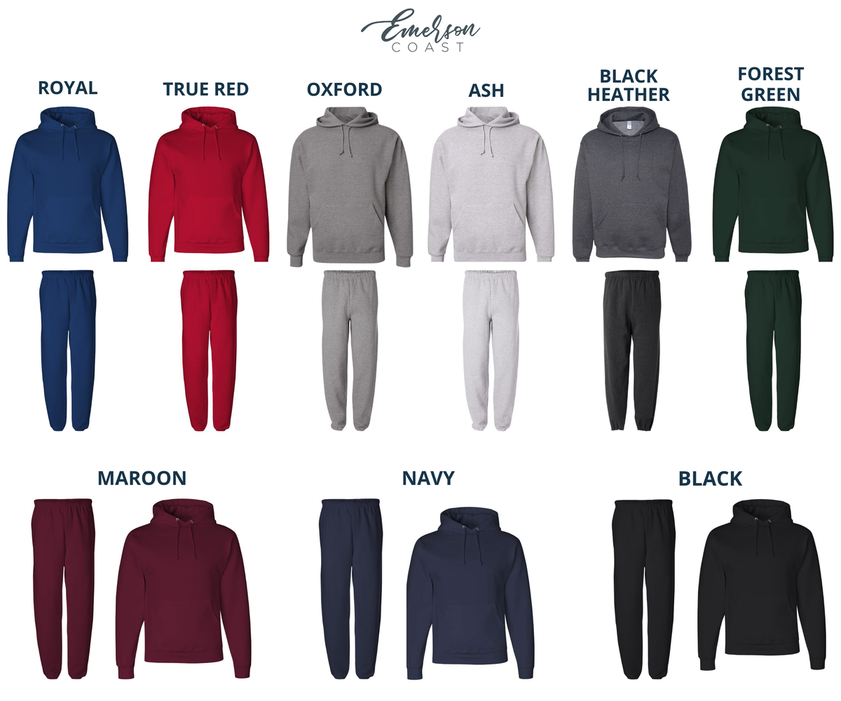 Jerzees Cinched Jogger and Hoodie Set