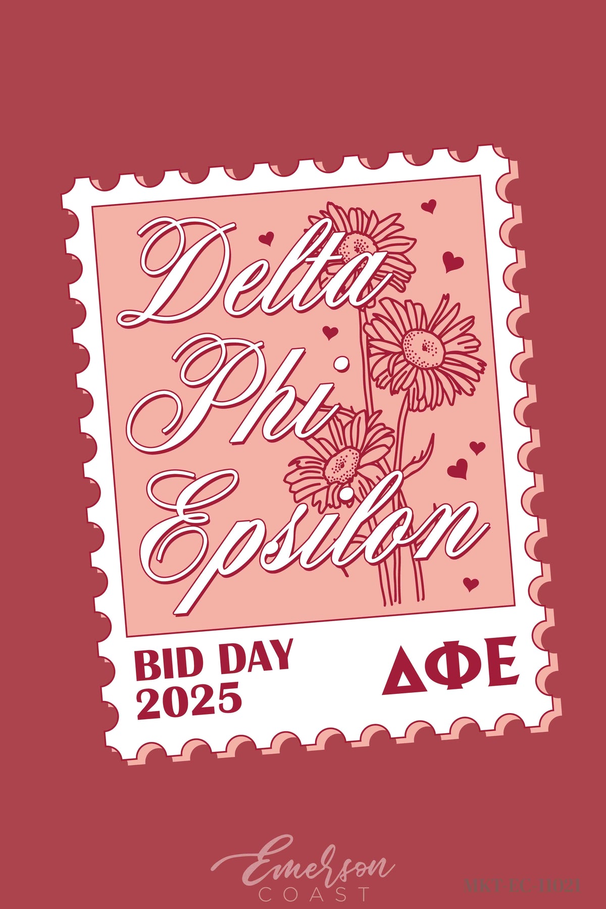 Delta Phi Epsilon No Place Like Home Postage Bid Day Tee