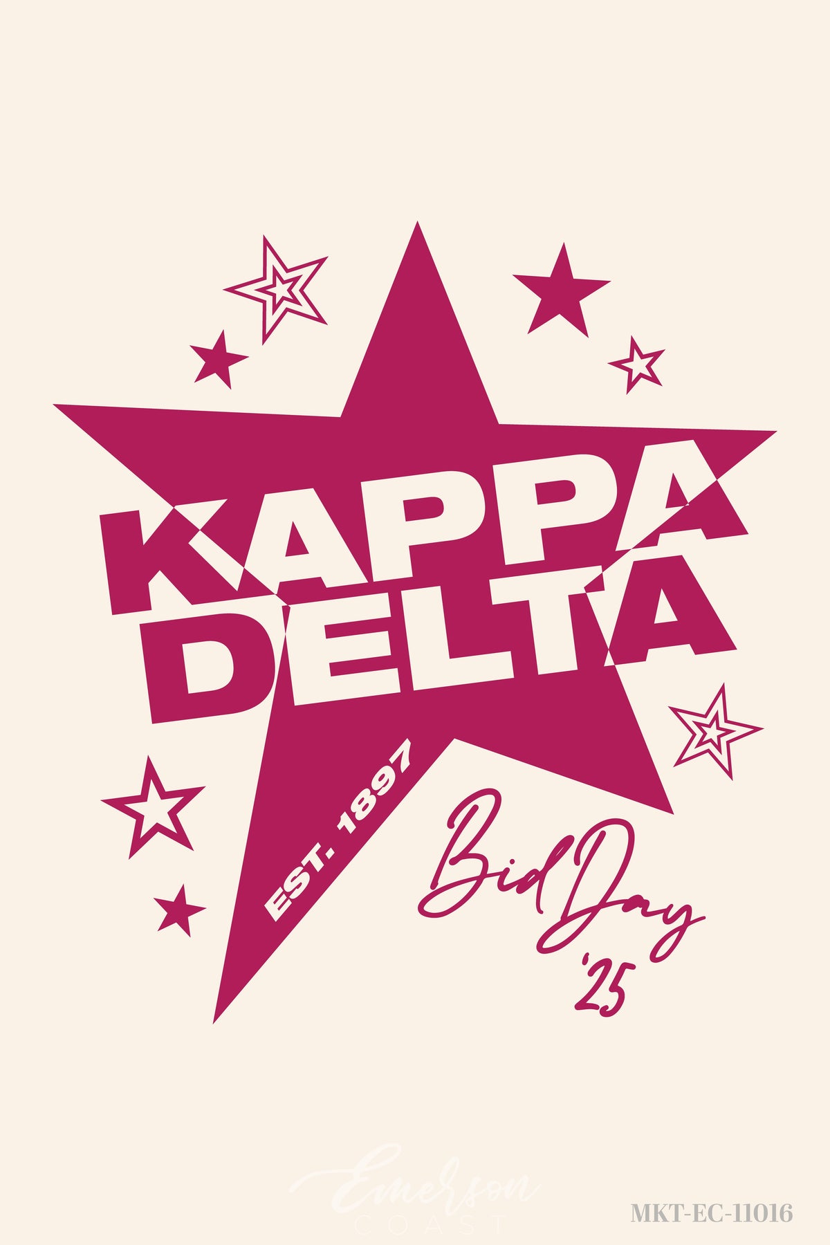 Kappa Delta Bold Stars Bid Day Tee