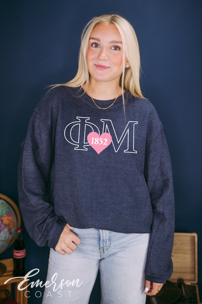 Corduroy sorority sweatshirt best sale