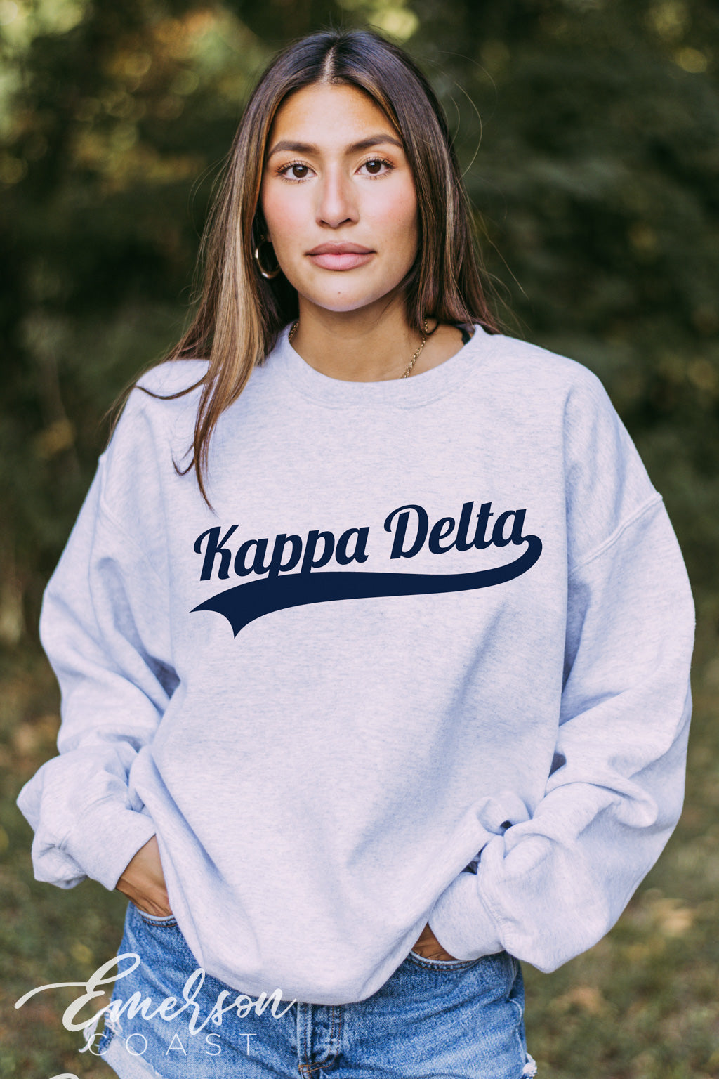 Kappa Delta Baseball Script Crewneck