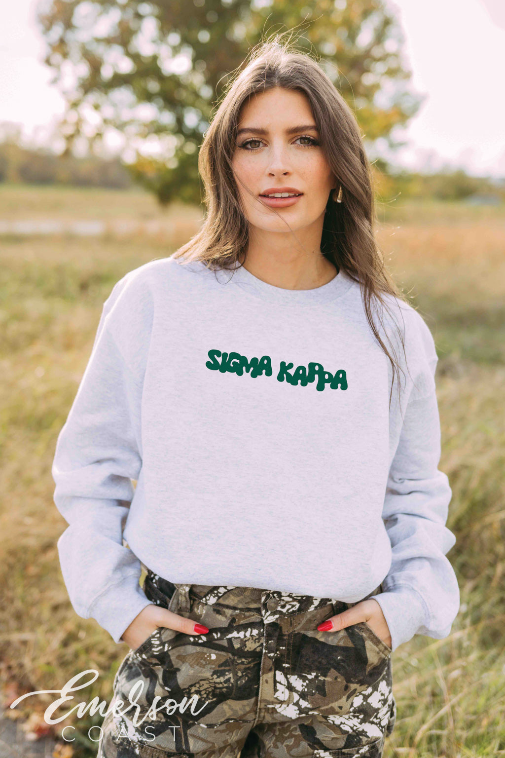 Sigma Kappa It&#39;s Giving Outdoors Crewneck