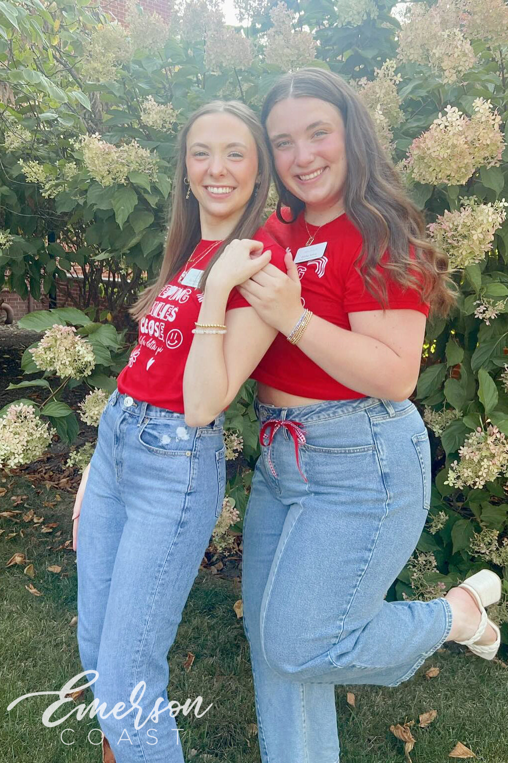 Alpha Delta Pi Keeping Families Close Red Baby Tee