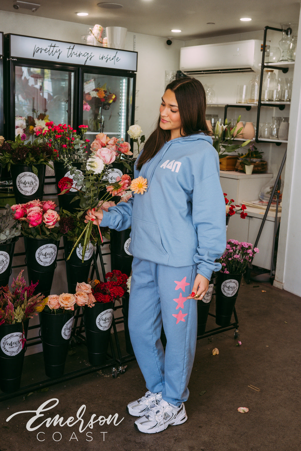 Alpha Delta Pi Bright Star Hoodie and Jogger Set