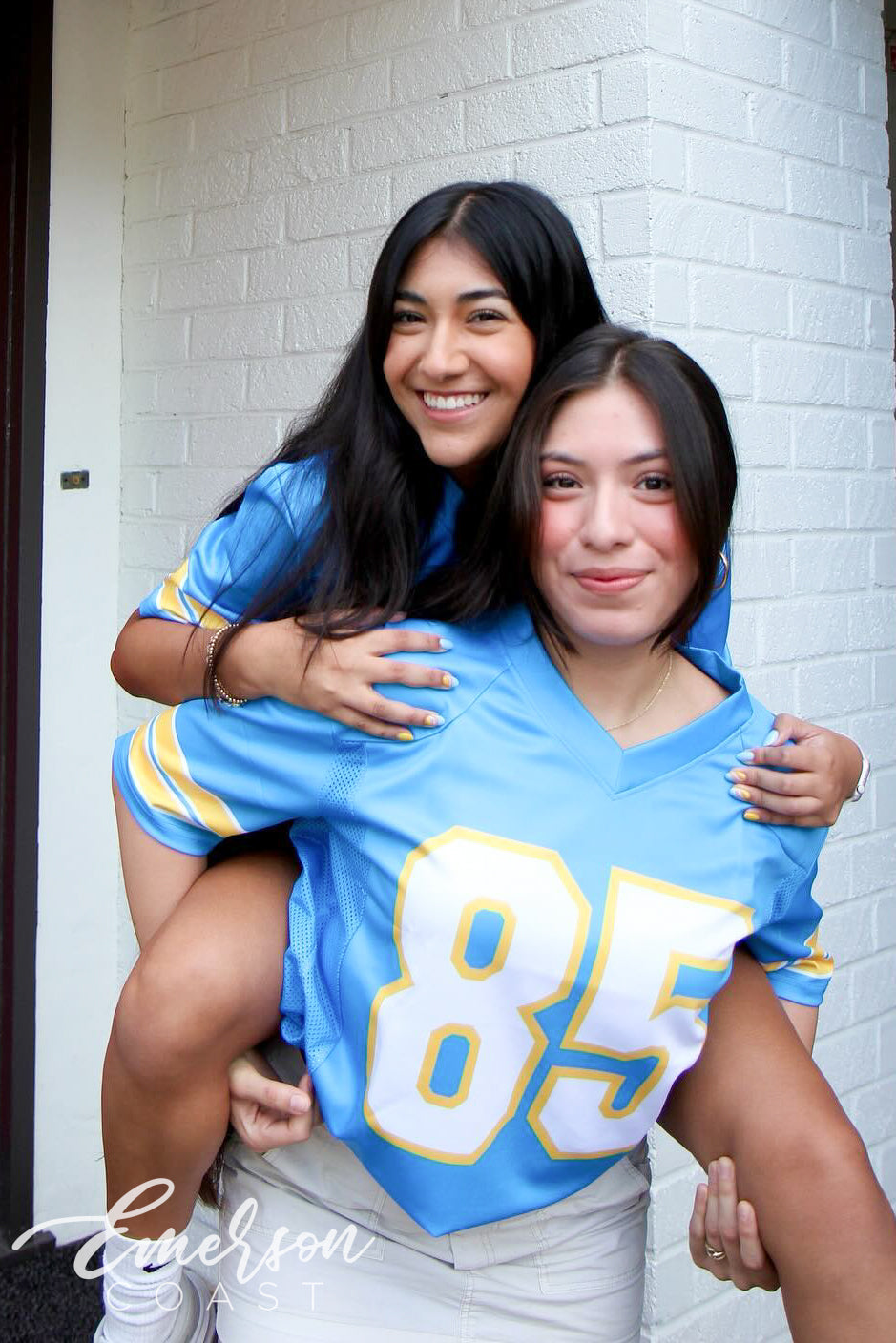 Alpha Chi Omega Blue and Gold Bid Day Football Jerseys