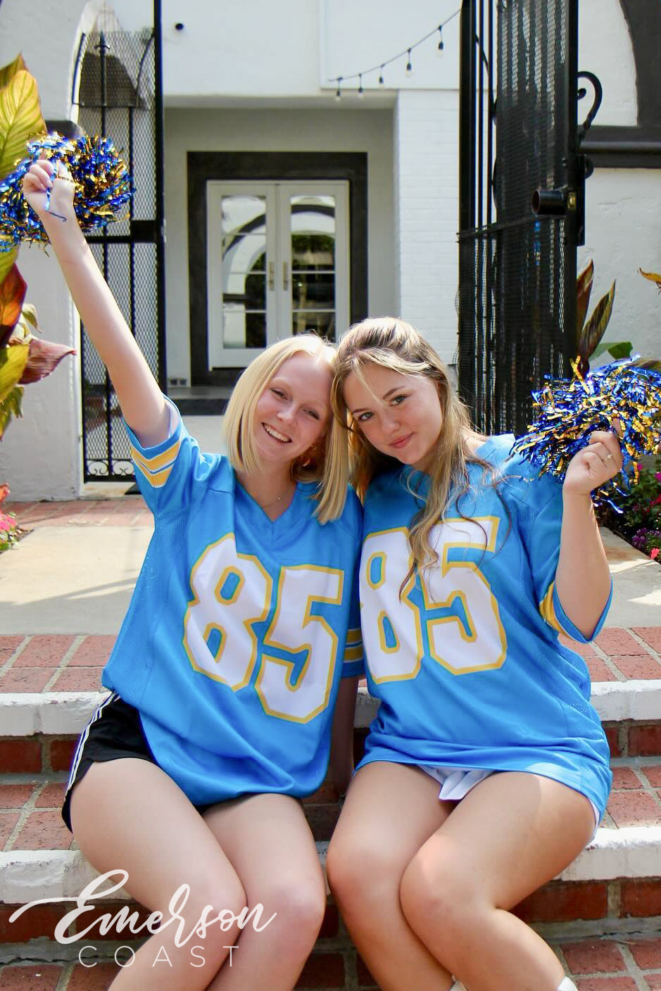 Alpha Chi Omega Blue and Gold Bid Day Football Jerseys