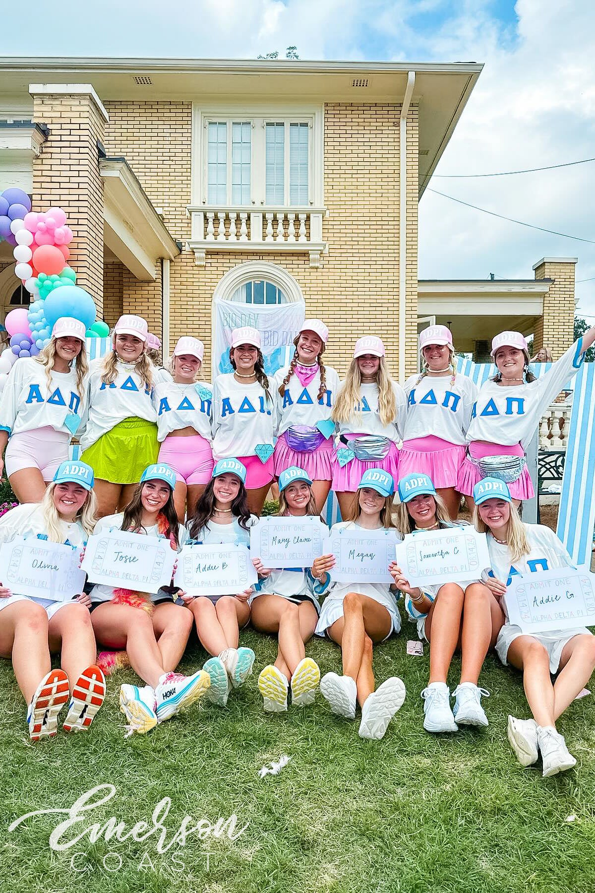 Alpha Delta Pi Custom Bid Day Letter Jersey