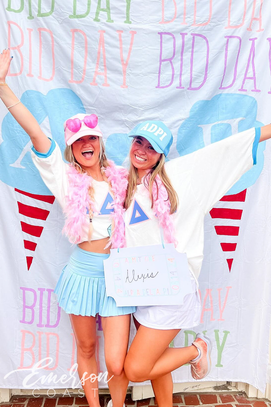 Alpha Delta Pi Custom Bid Day Letter Jersey