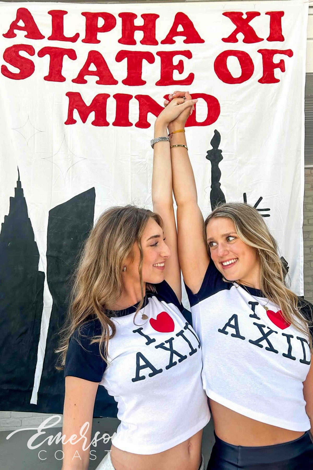 Alpha Xi Delta State of Mind Work Week Baby Tee