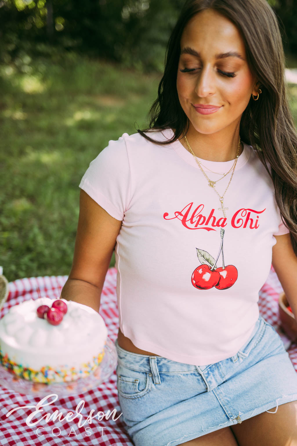 Alpha Chi Cherry Cola Baby Tee