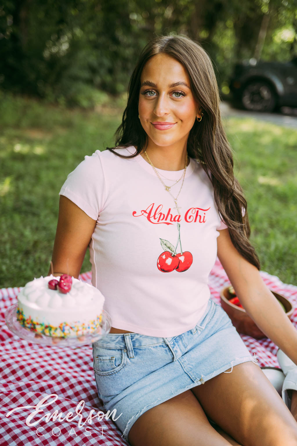 Alpha Chi Cherry Cola Baby Tee