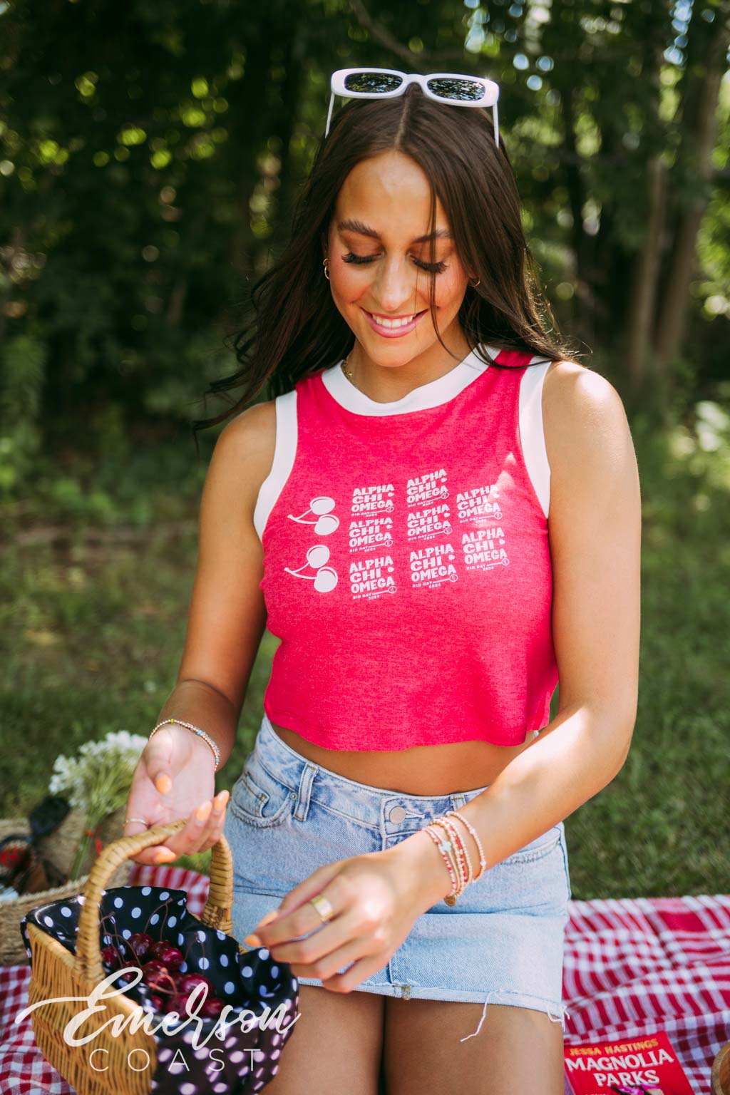 Alpha Chi Omega Red Cherry Bid Day Tank