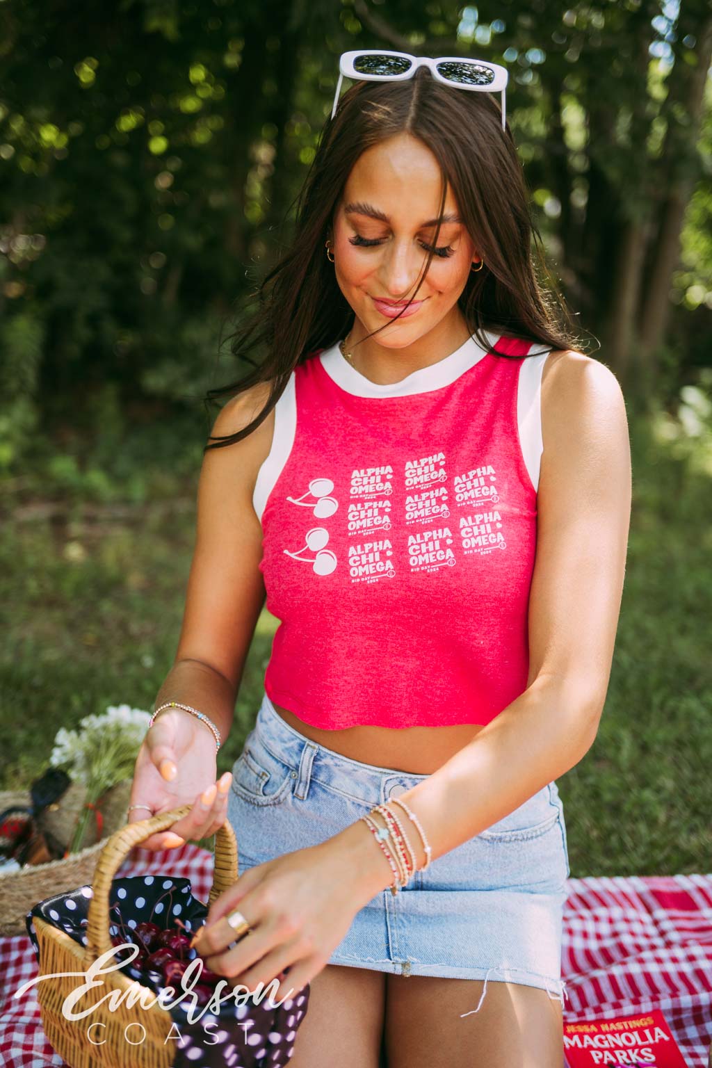 Alpha Chi Omega Red Cherry Bid Day Tank