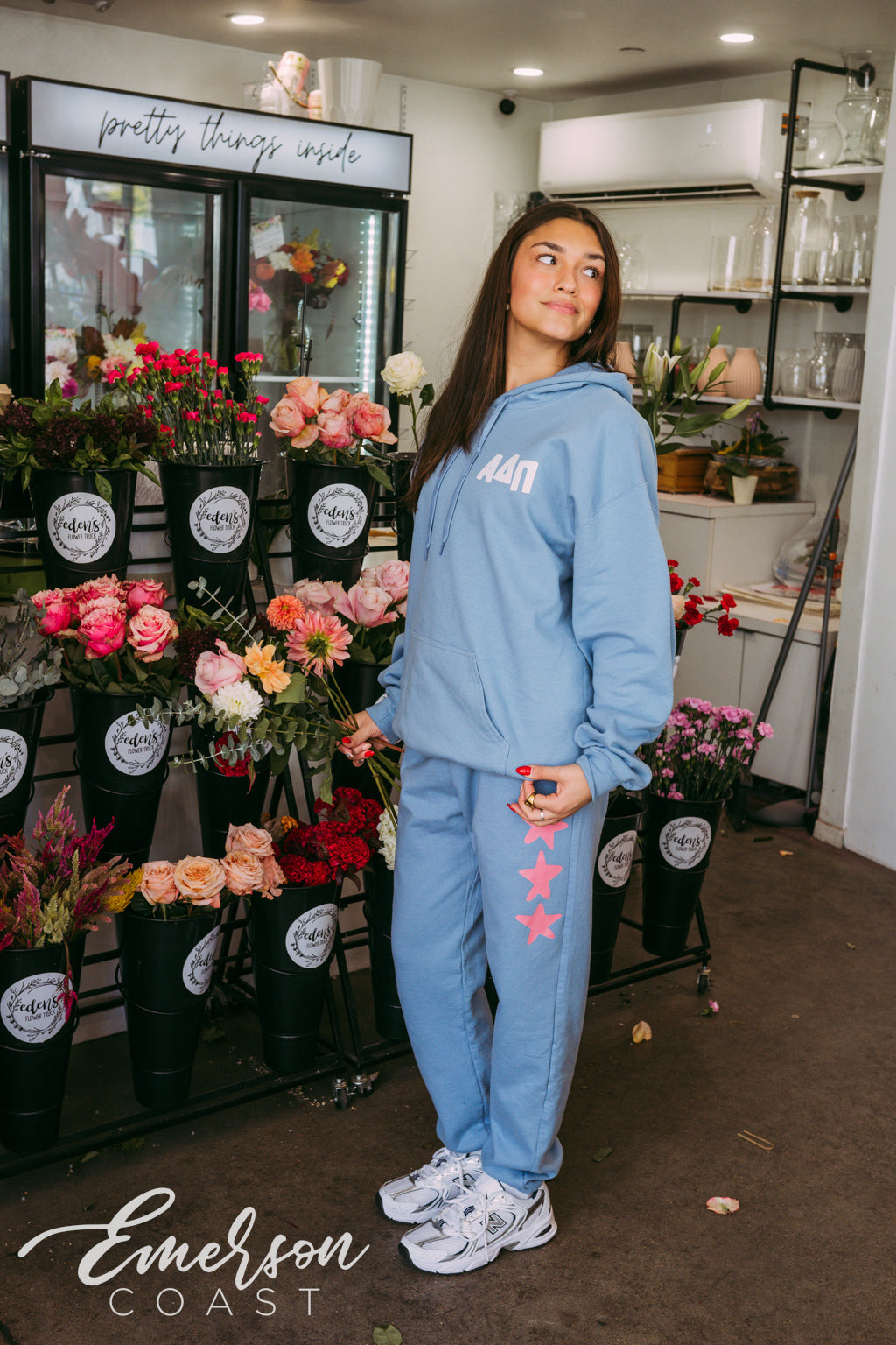 Alpha Delta Pi Bright Star Hoodie and Jogger Set