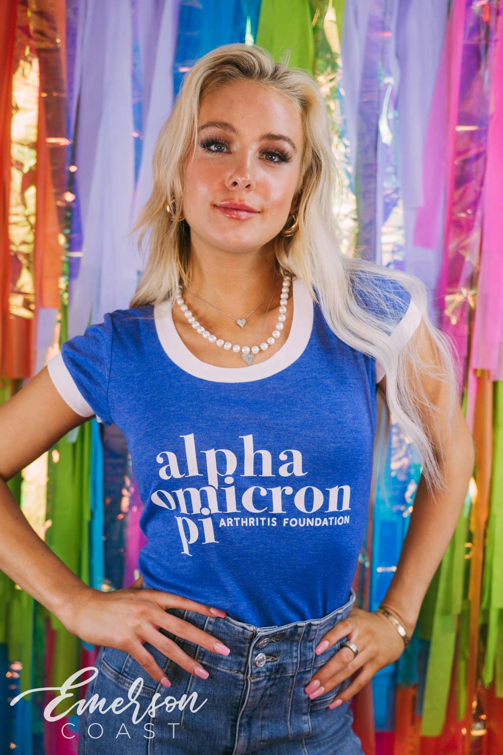 Alpha O Arthritis Foundation Royal Blue Phoebe Tee