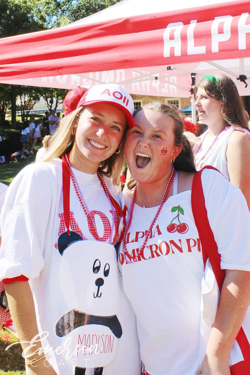 Alpha Omicron Pi Cherry On Top Bid Day Tee