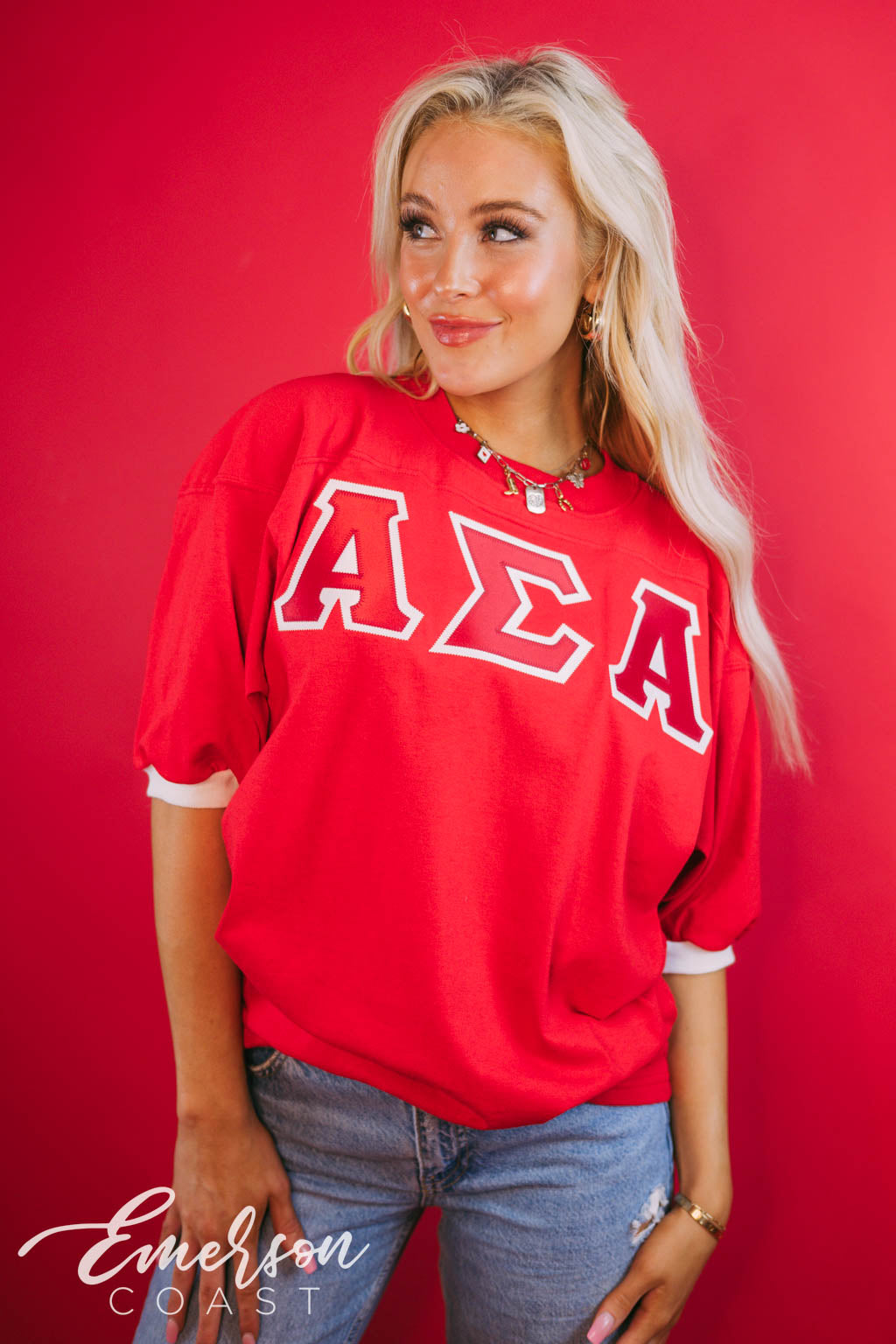 Alpha Sigma Alpha Red Letter Jersey