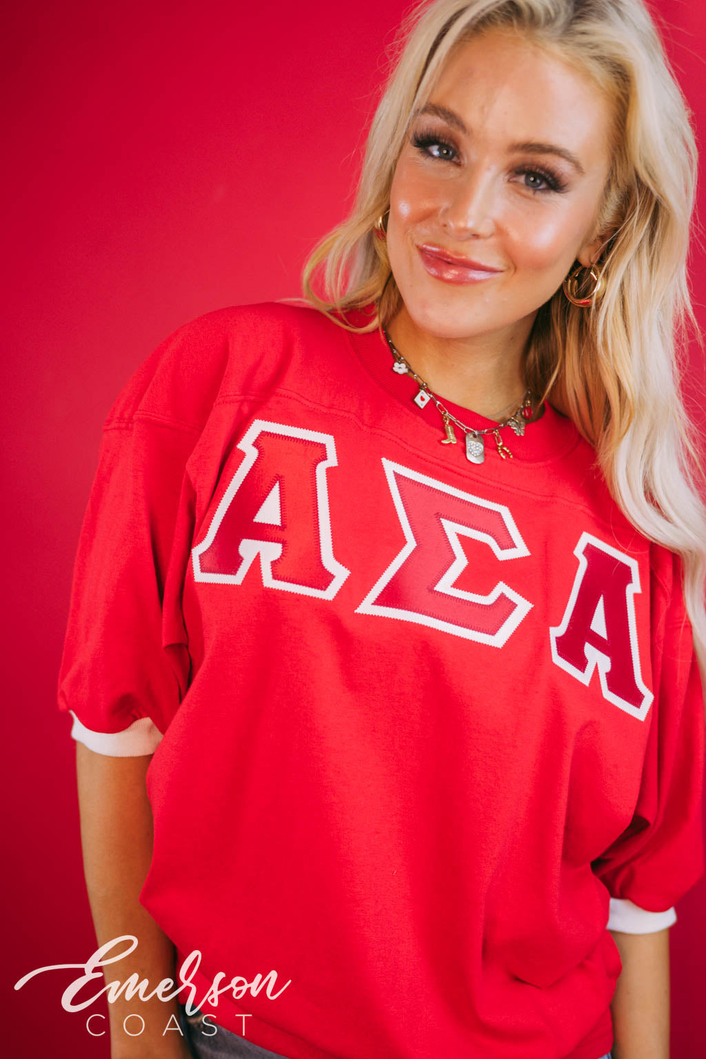 Alpha Sigma Alpha Red Letter Jersey