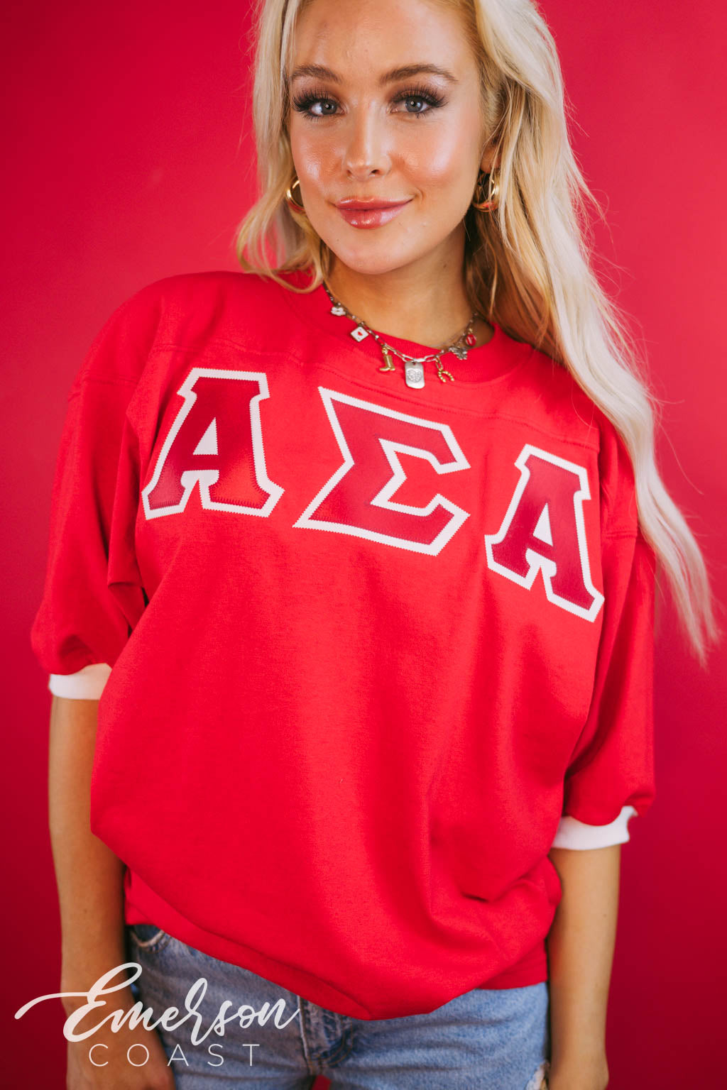 Alpha Sigma Alpha Red Letter Jersey