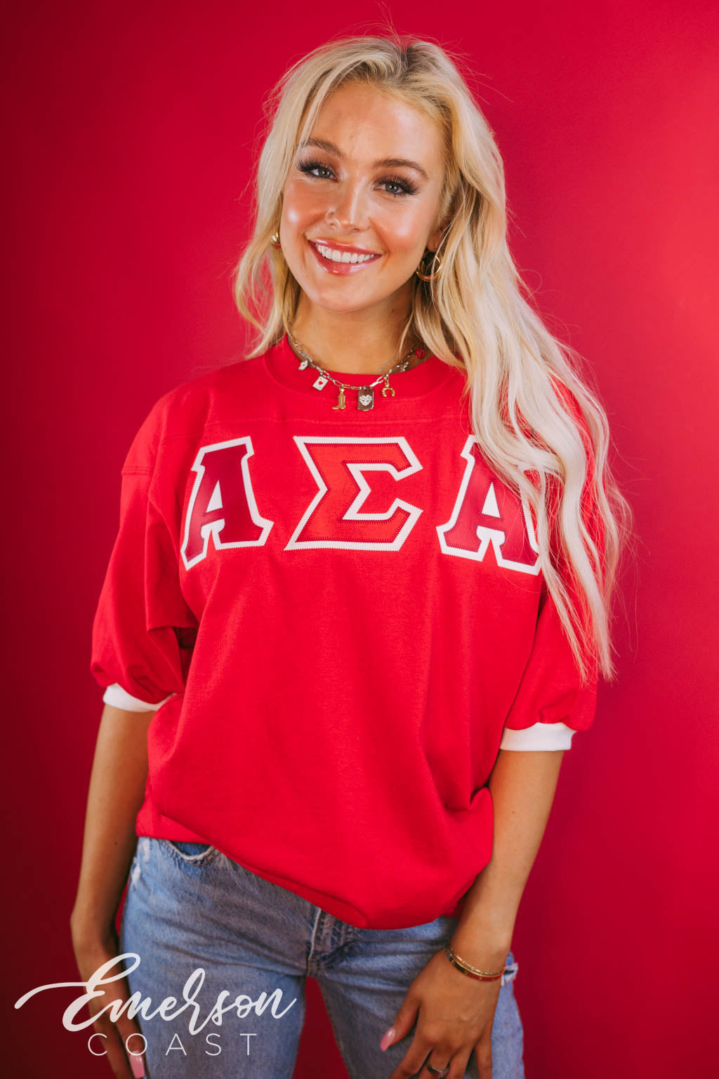 Alpha Sigma Alpha Red Letter Jersey