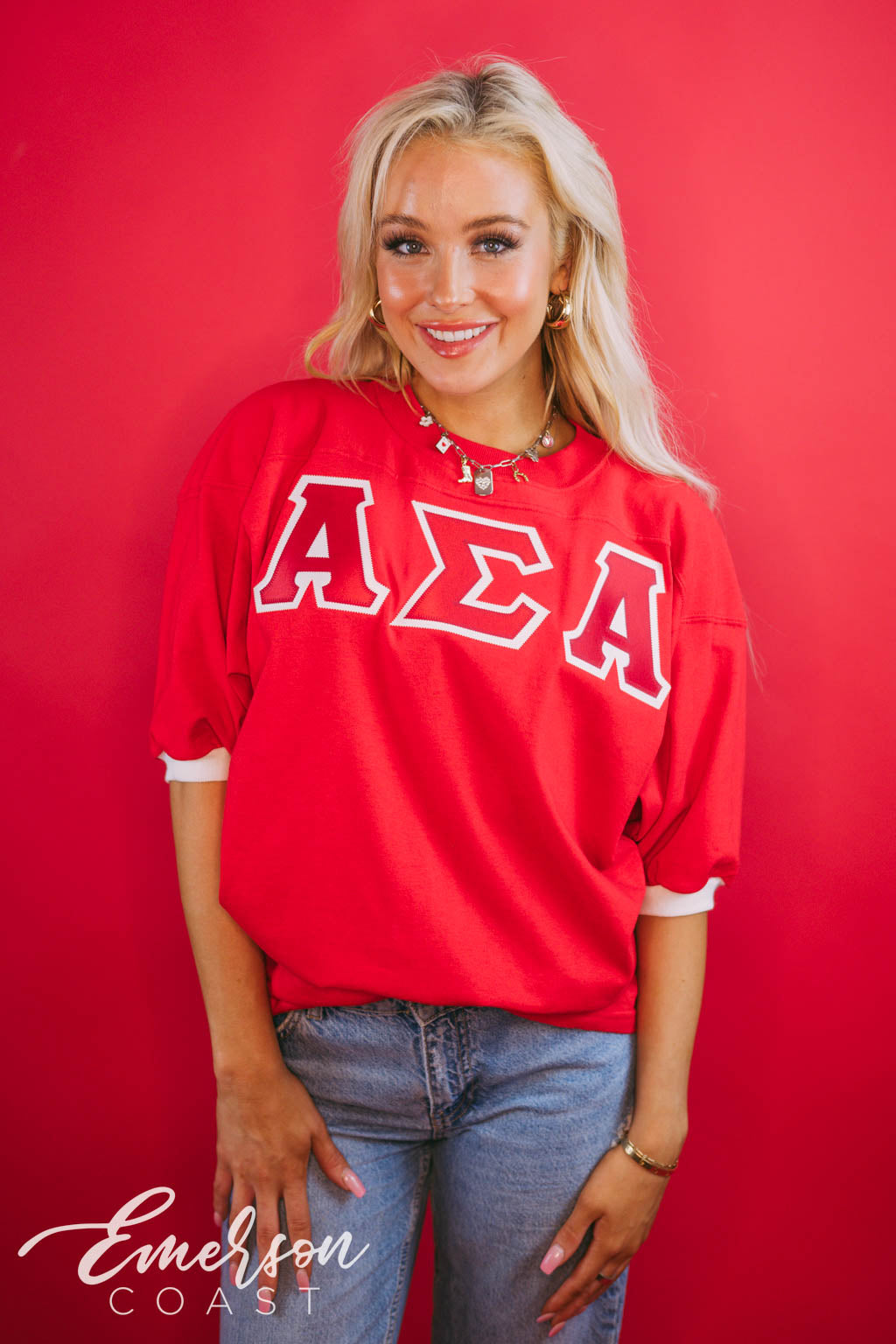 Alpha Sigma Alpha Red Letter Jersey