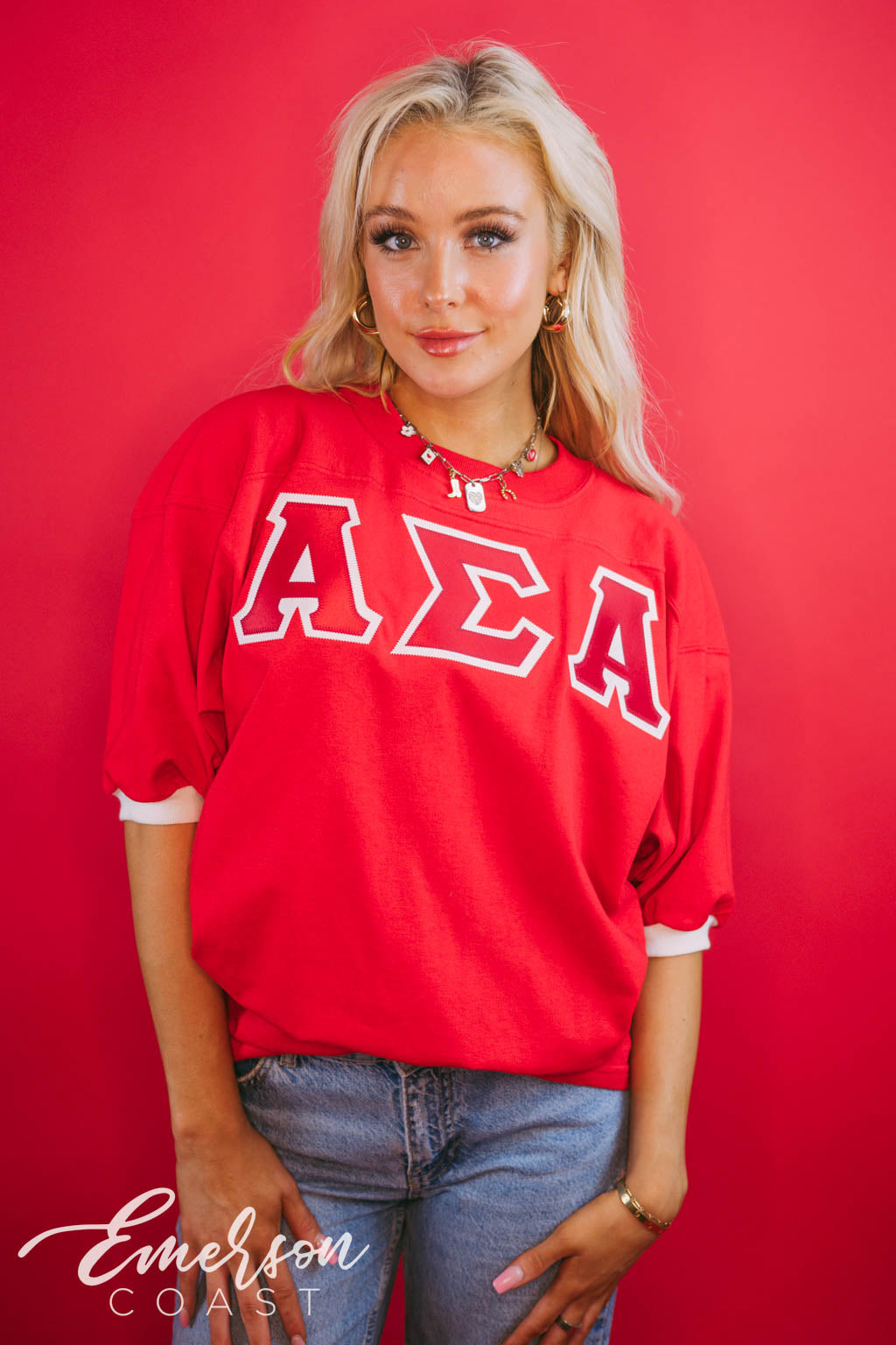 Alpha Sigma Alpha Red Letter Jersey