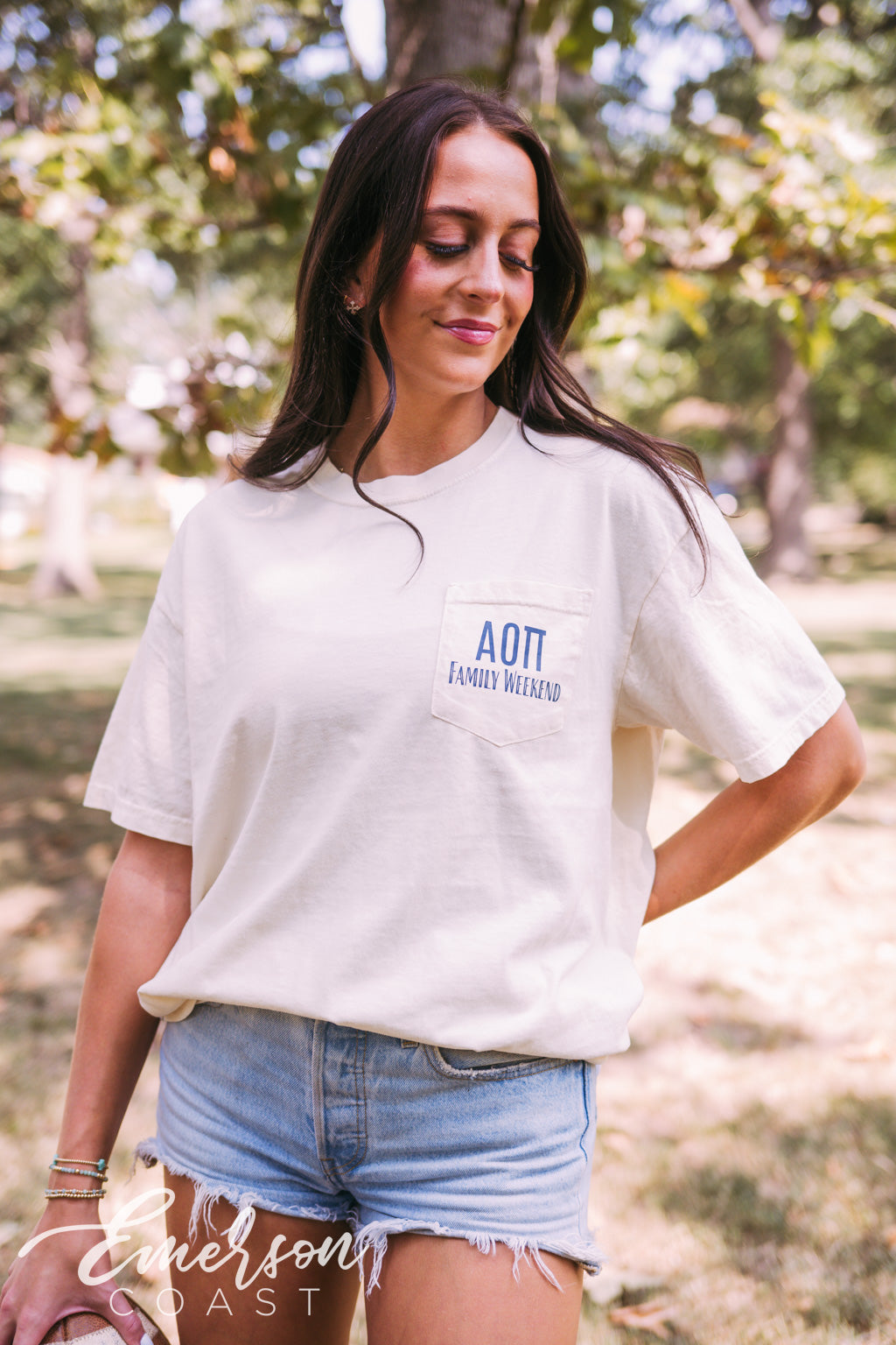 Alpha Omicron Pi Polaroid Family Weekend Tee