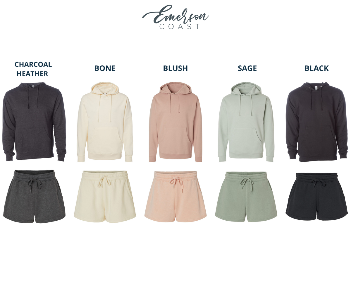 Independent Hoodie and Shorts Set