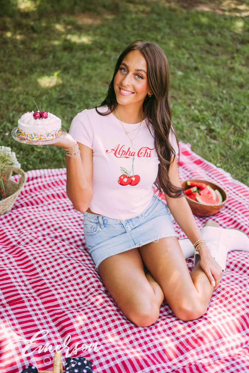 Alpha Chi Cherry Cola Baby Tee