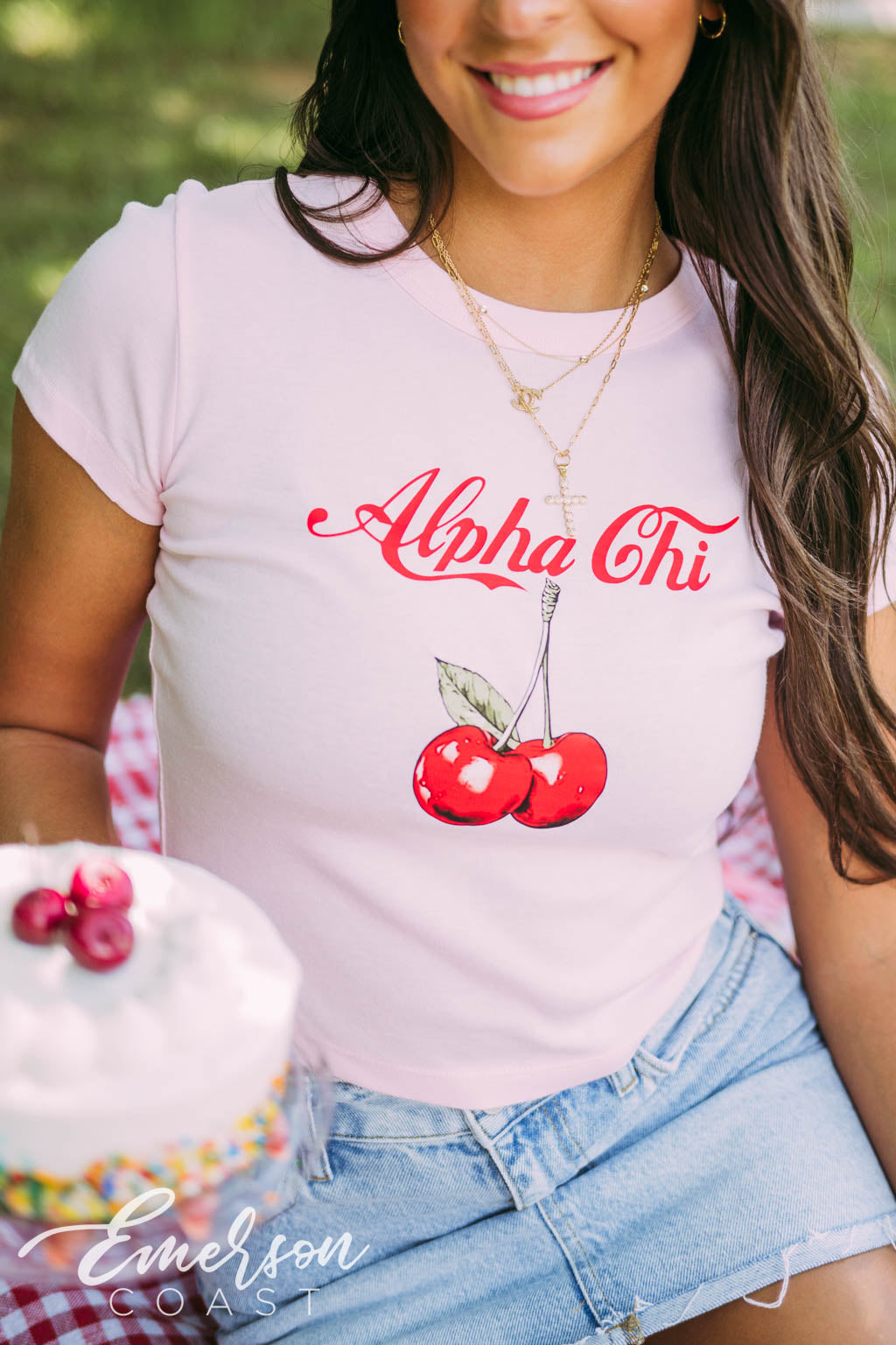 Alpha Chi Cherry Cola Baby Tee