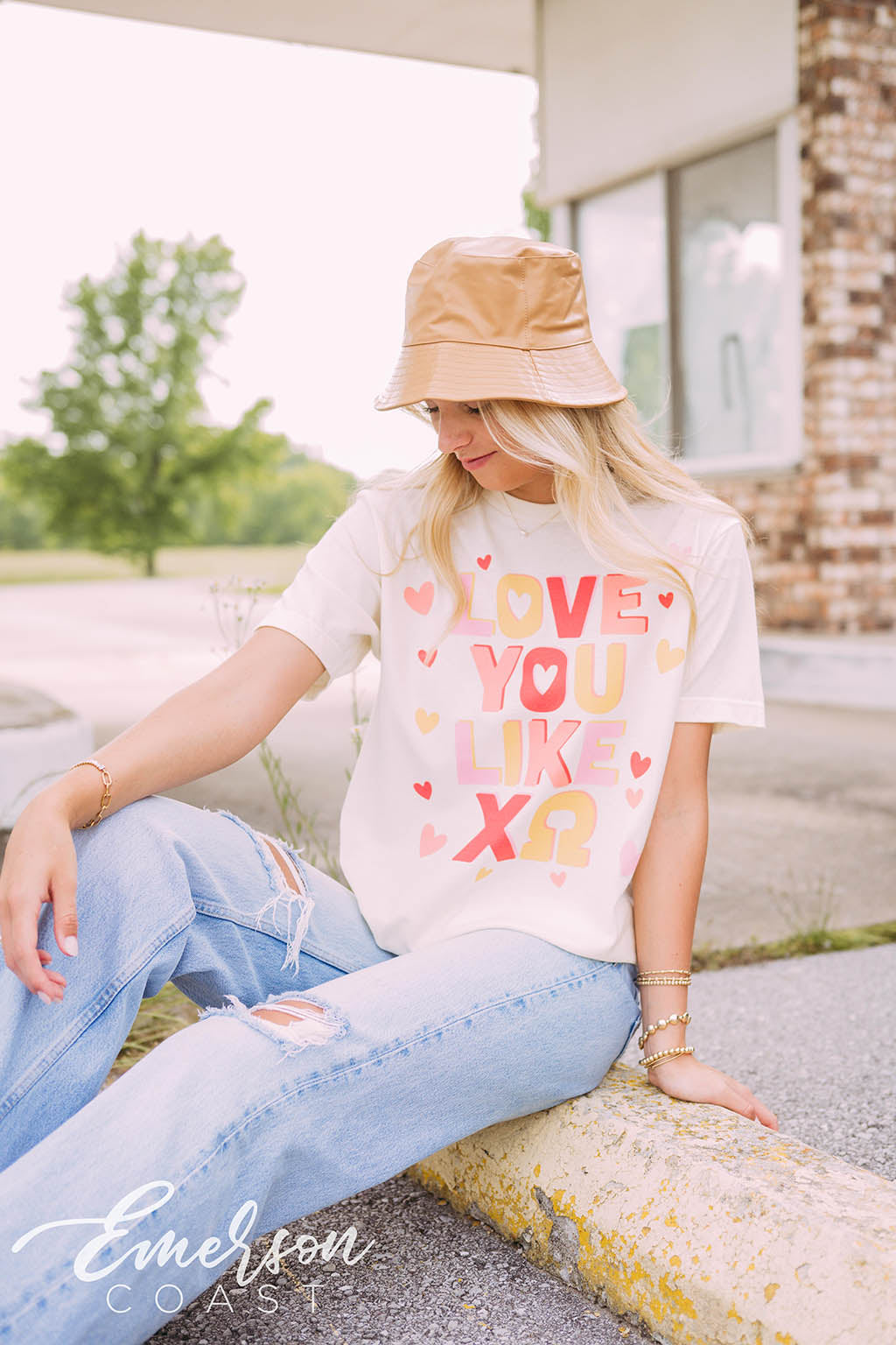 Chi Omega Love You Like XO Short Sleeve