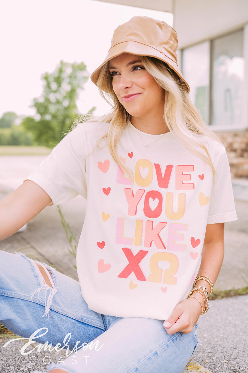 Chi Omega Love You Like XO Short Sleeve