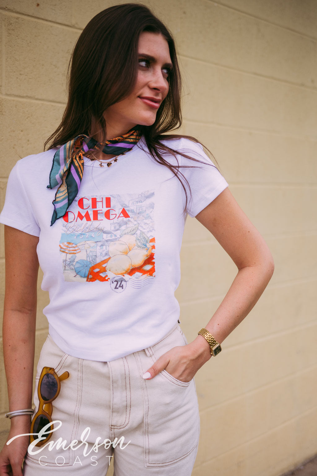 Chi Omega Coastal Bid Day Tee